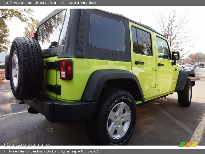 Hypergreen / Black 2017 Jeep Wrangler Unlimited Sport 4x4