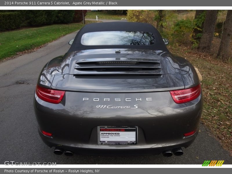 Agate Grey Metallic / Black 2014 Porsche 911 Carrera S Cabriolet
