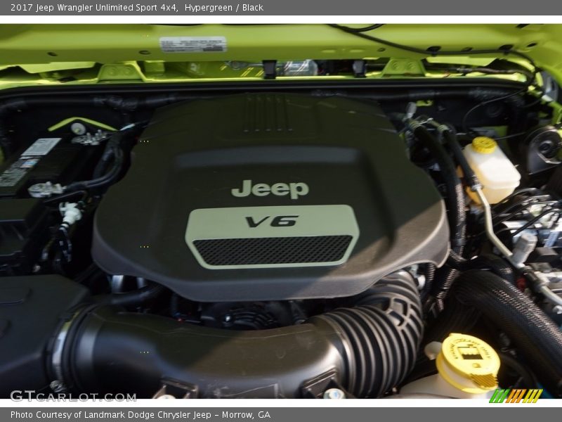 Hypergreen / Black 2017 Jeep Wrangler Unlimited Sport 4x4