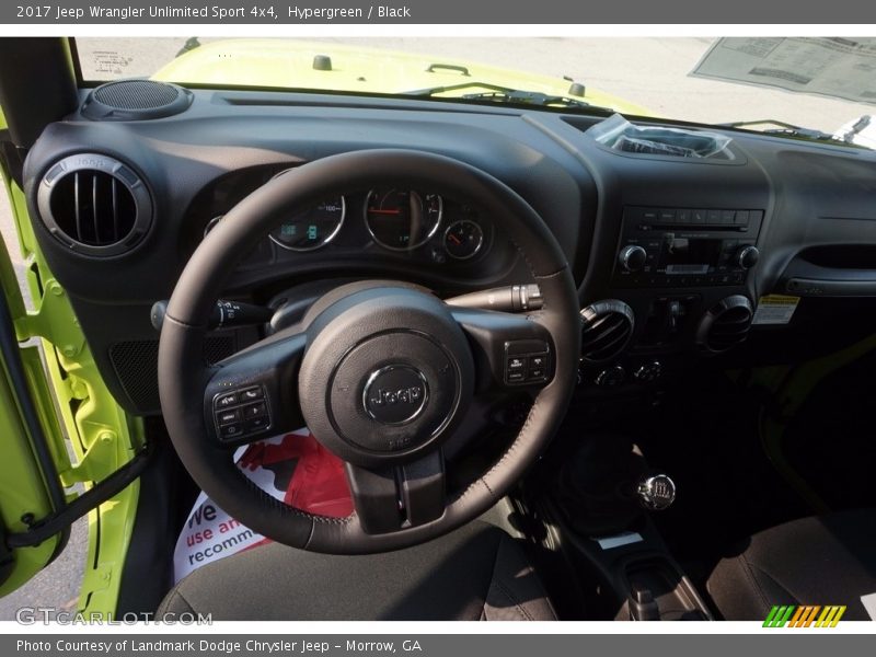 Hypergreen / Black 2017 Jeep Wrangler Unlimited Sport 4x4