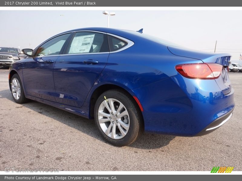 Vivid Blue Pearl / Black 2017 Chrysler 200 Limited