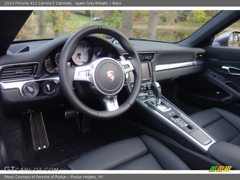 Agate Grey Metallic / Black 2014 Porsche 911 Carrera S Cabriolet