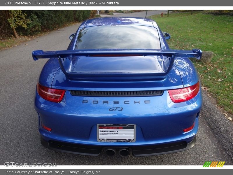 Sapphire Blue Metallic / Black w/Alcantara 2015 Porsche 911 GT3