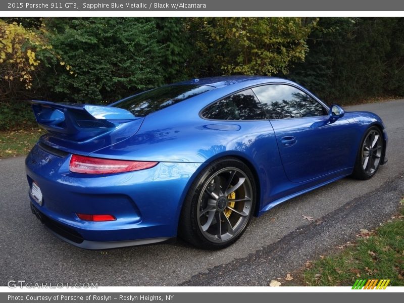 Sapphire Blue Metallic / Black w/Alcantara 2015 Porsche 911 GT3