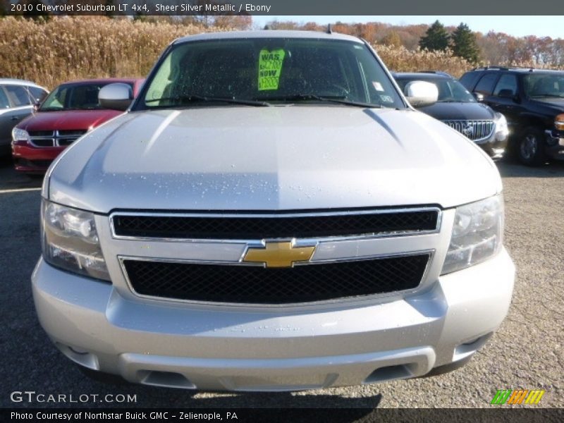 Sheer Silver Metallic / Ebony 2010 Chevrolet Suburban LT 4x4