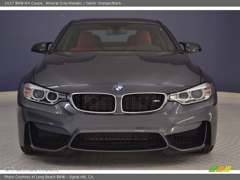 Mineral Grey Metallic / Sakhir Orange/Black 2017 BMW M4 Coupe
