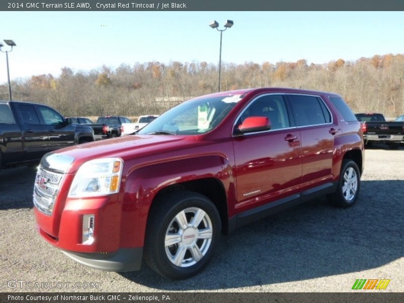 Crystal Red Tintcoat / Jet Black 2014 GMC Terrain SLE AWD
