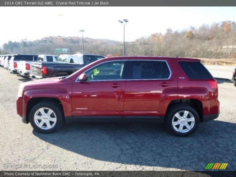 Crystal Red Tintcoat / Jet Black 2014 GMC Terrain SLE AWD