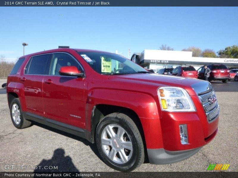 Crystal Red Tintcoat / Jet Black 2014 GMC Terrain SLE AWD