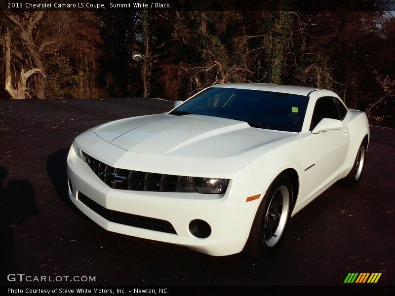 Summit White / Black 2013 Chevrolet Camaro LS Coupe