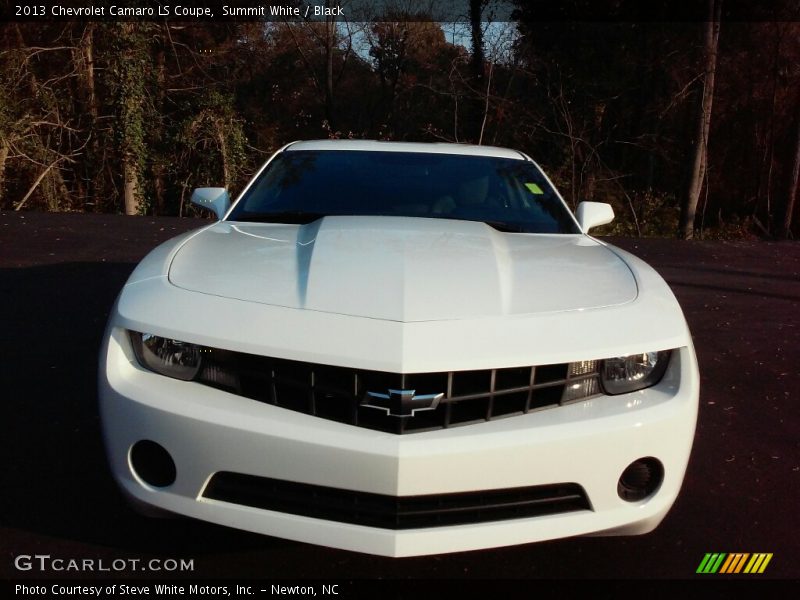 Summit White / Black 2013 Chevrolet Camaro LS Coupe