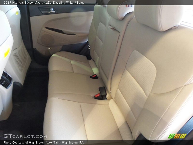 Dazzling White / Beige 2017 Hyundai Tucson Sport AWD