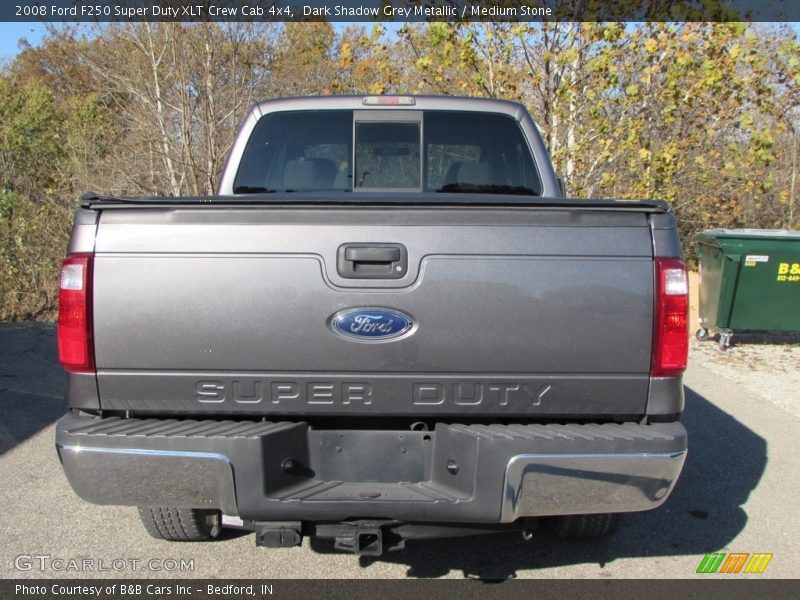 Dark Shadow Grey Metallic / Medium Stone 2008 Ford F250 Super Duty XLT Crew Cab 4x4
