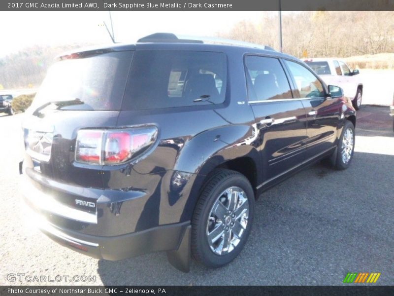Dark Sapphire Blue Metallic / Dark Cashmere 2017 GMC Acadia Limited AWD