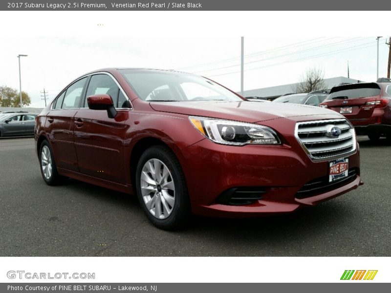 Venetian Red Pearl / Slate Black 2017 Subaru Legacy 2.5i Premium