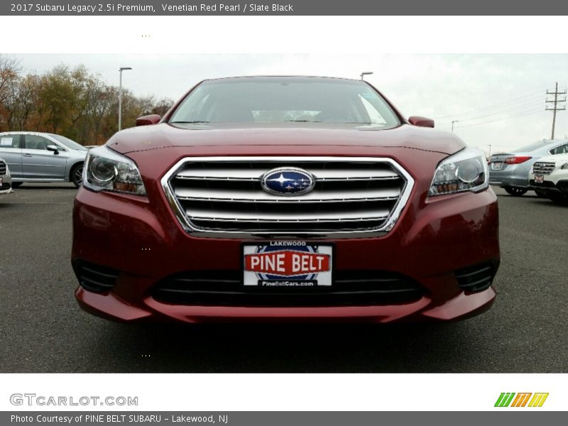 Venetian Red Pearl / Slate Black 2017 Subaru Legacy 2.5i Premium