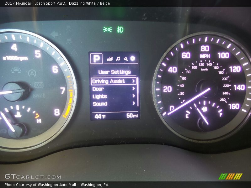 Dazzling White / Beige 2017 Hyundai Tucson Sport AWD