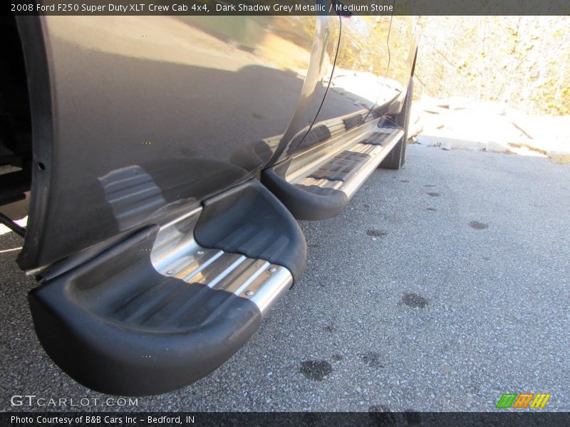Dark Shadow Grey Metallic / Medium Stone 2008 Ford F250 Super Duty XLT Crew Cab 4x4