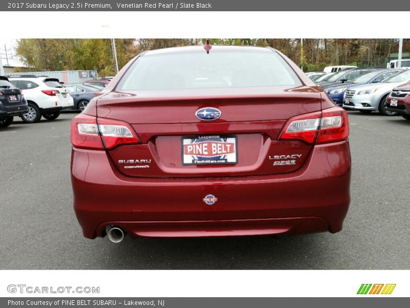 Venetian Red Pearl / Slate Black 2017 Subaru Legacy 2.5i Premium