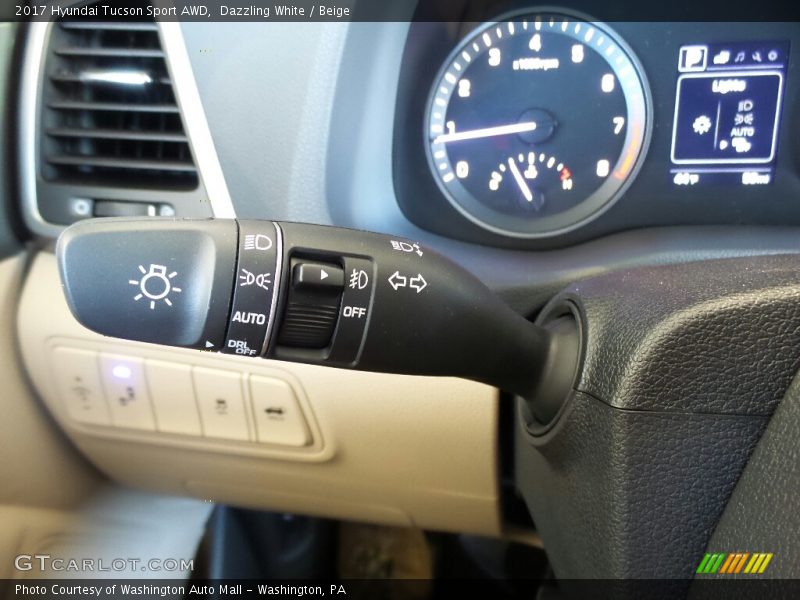 Dazzling White / Beige 2017 Hyundai Tucson Sport AWD