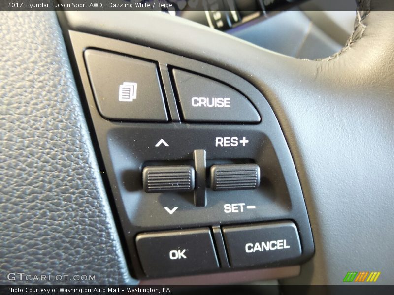Dazzling White / Beige 2017 Hyundai Tucson Sport AWD