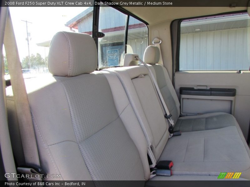 Dark Shadow Grey Metallic / Medium Stone 2008 Ford F250 Super Duty XLT Crew Cab 4x4