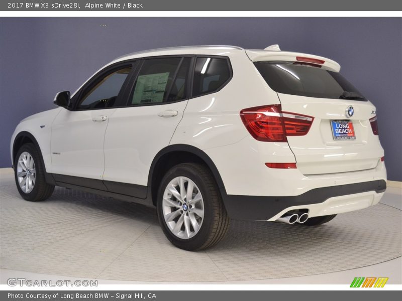 Alpine White / Black 2017 BMW X3 sDrive28i