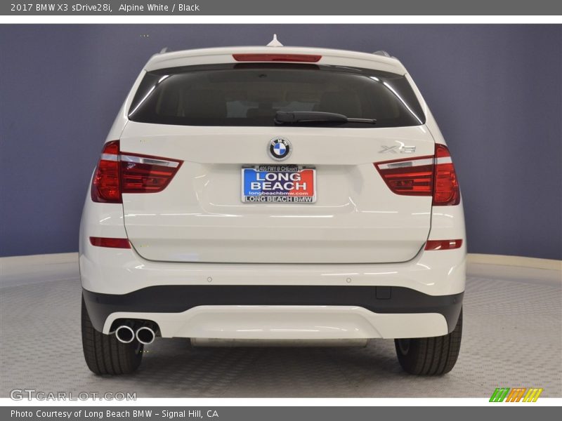 Alpine White / Black 2017 BMW X3 sDrive28i