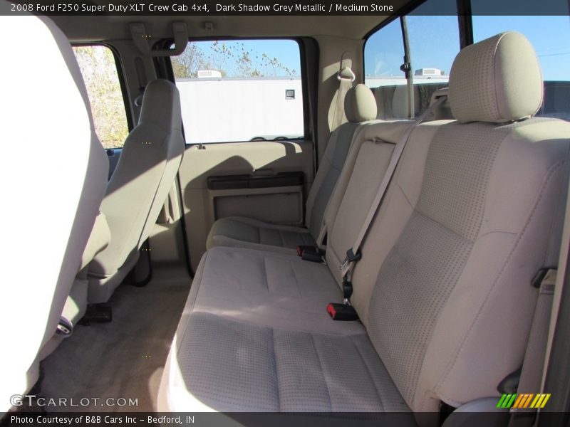 Dark Shadow Grey Metallic / Medium Stone 2008 Ford F250 Super Duty XLT Crew Cab 4x4
