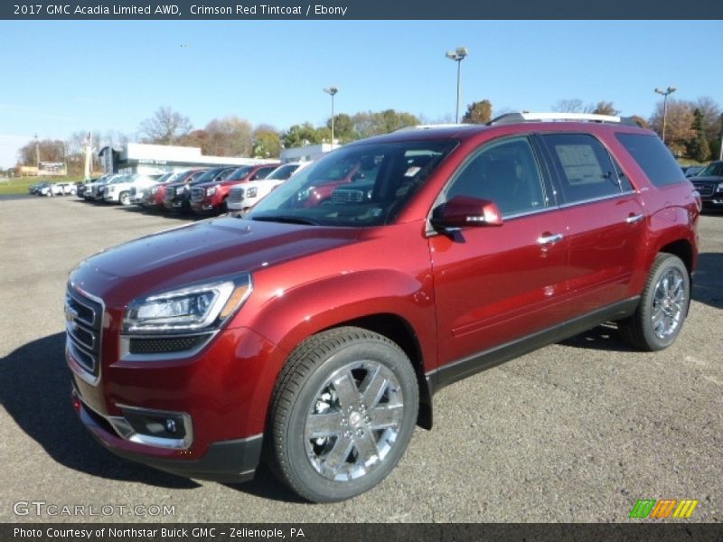 Crimson Red Tintcoat / Ebony 2017 GMC Acadia Limited AWD