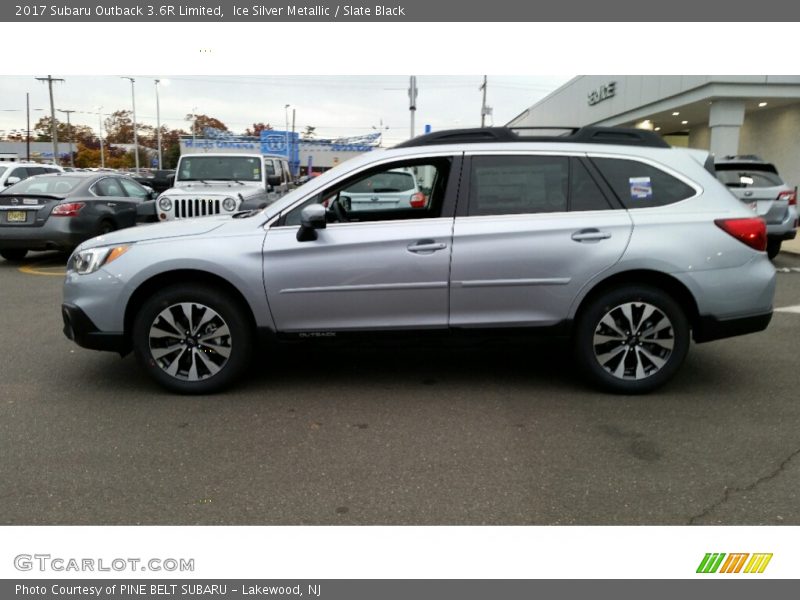 Ice Silver Metallic / Slate Black 2017 Subaru Outback 3.6R Limited