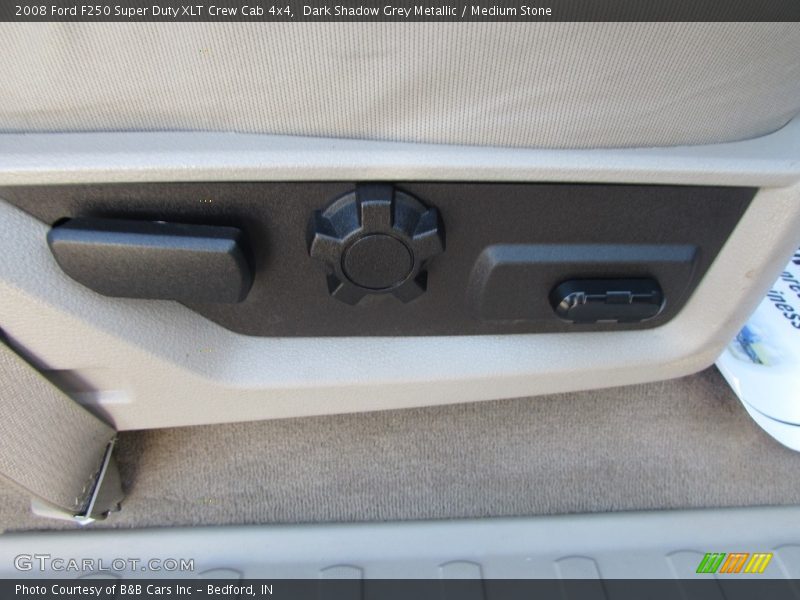 Dark Shadow Grey Metallic / Medium Stone 2008 Ford F250 Super Duty XLT Crew Cab 4x4