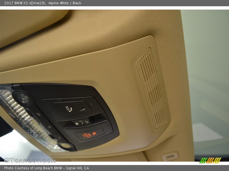 Alpine White / Black 2017 BMW X3 sDrive28i