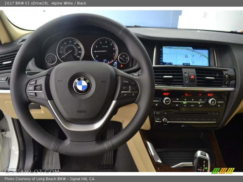 Alpine White / Black 2017 BMW X3 sDrive28i
