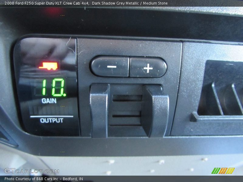 Dark Shadow Grey Metallic / Medium Stone 2008 Ford F250 Super Duty XLT Crew Cab 4x4