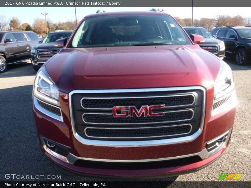 Crimson Red Tintcoat / Ebony 2017 GMC Acadia Limited AWD