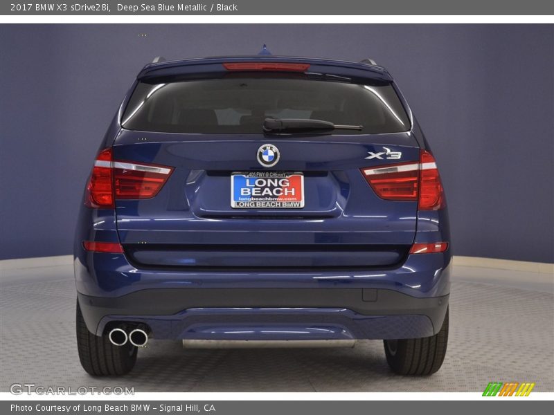 Deep Sea Blue Metallic / Black 2017 BMW X3 sDrive28i