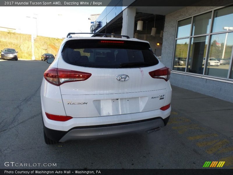 Dazzling White / Beige 2017 Hyundai Tucson Sport AWD