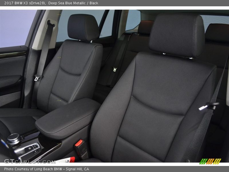 Deep Sea Blue Metallic / Black 2017 BMW X3 sDrive28i