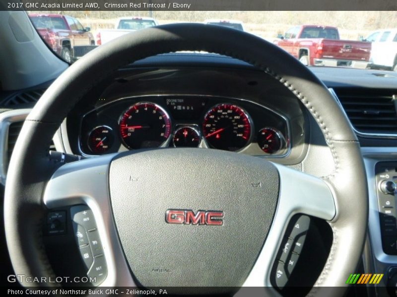 Crimson Red Tintcoat / Ebony 2017 GMC Acadia Limited AWD