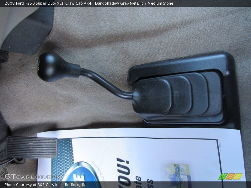 Dark Shadow Grey Metallic / Medium Stone 2008 Ford F250 Super Duty XLT Crew Cab 4x4