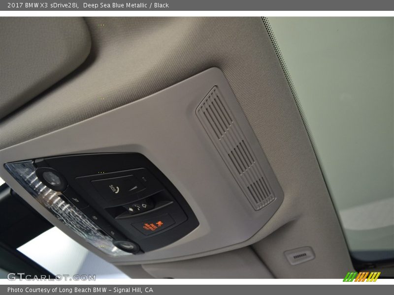 Deep Sea Blue Metallic / Black 2017 BMW X3 sDrive28i