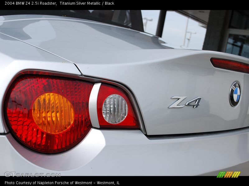 Titanium Silver Metallic / Black 2004 BMW Z4 2.5i Roadster