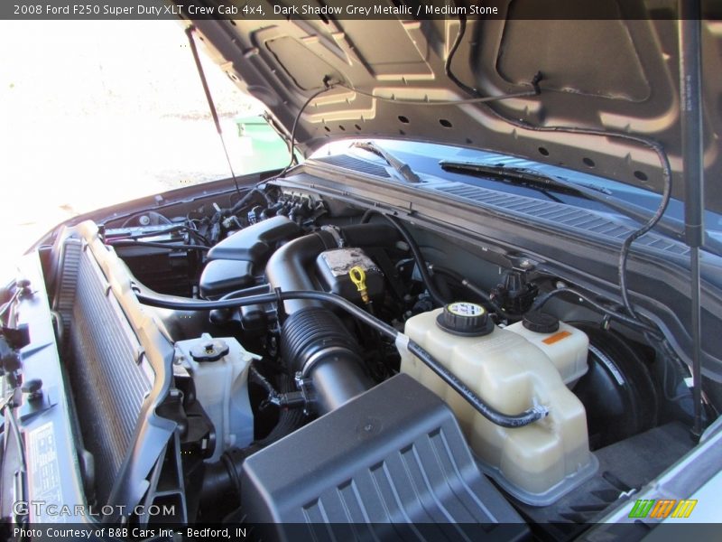 Dark Shadow Grey Metallic / Medium Stone 2008 Ford F250 Super Duty XLT Crew Cab 4x4