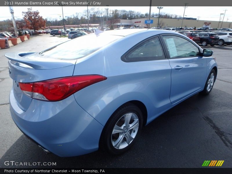 Blue Sky Metallic / Gray 2013 Hyundai Elantra Coupe SE