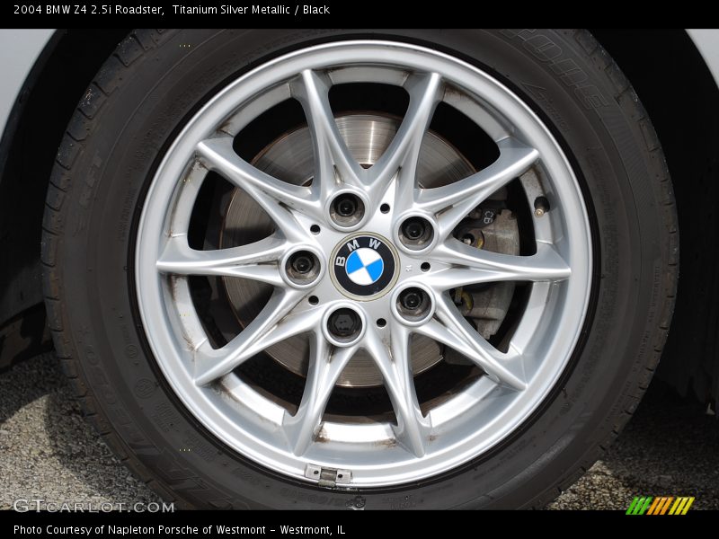 Titanium Silver Metallic / Black 2004 BMW Z4 2.5i Roadster