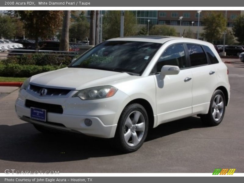 White Diamond Pearl / Taupe 2008 Acura RDX