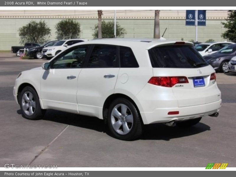 White Diamond Pearl / Taupe 2008 Acura RDX