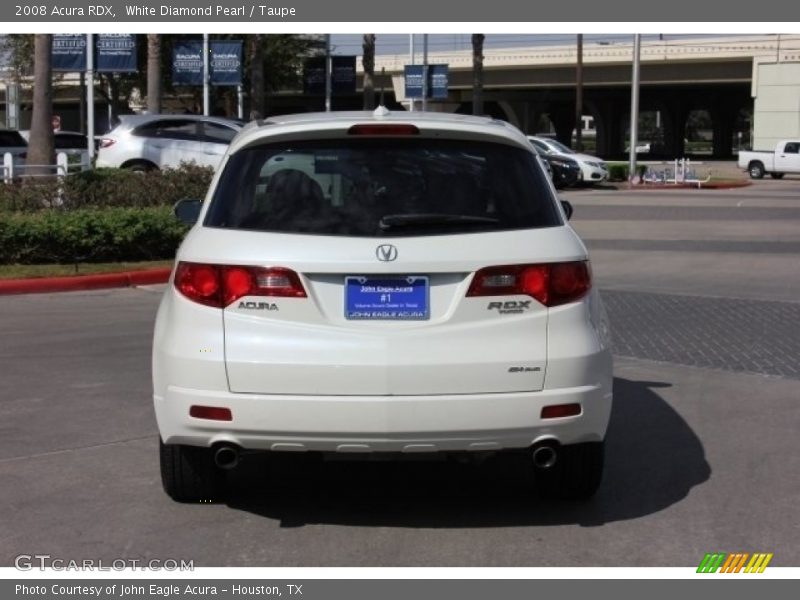 White Diamond Pearl / Taupe 2008 Acura RDX