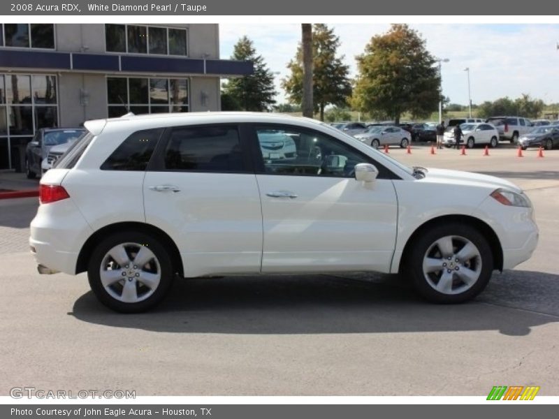 White Diamond Pearl / Taupe 2008 Acura RDX